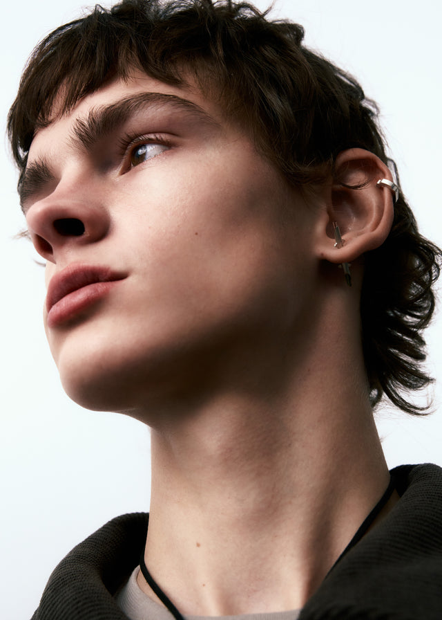 STRUGA Cuff (M) Blade - edgy sterling silver cuff bracelet handcrafted Bali - view 2