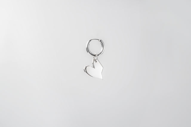 Strugadesign Earring classic + solid heart.