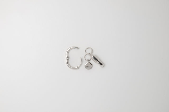 STRUGA Classic + Pills Silver Earrings - deconstructed sterling silver earrings handcrafted Bali - view 6
