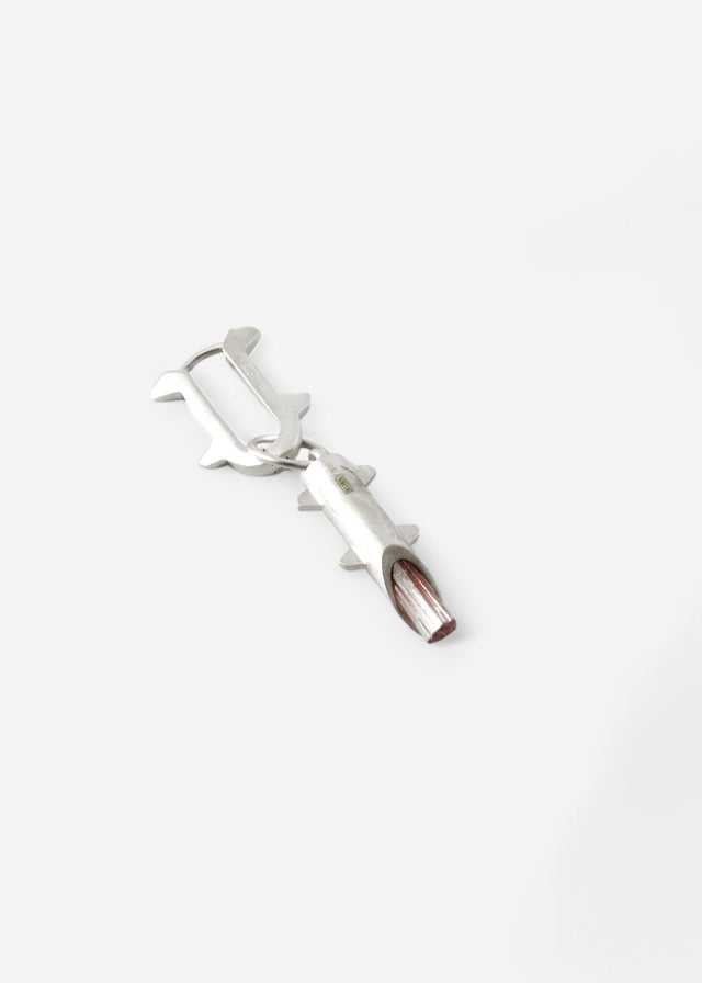 Mono Earring Thorn + (L) size Thorn frame with pink tourmaline #9
