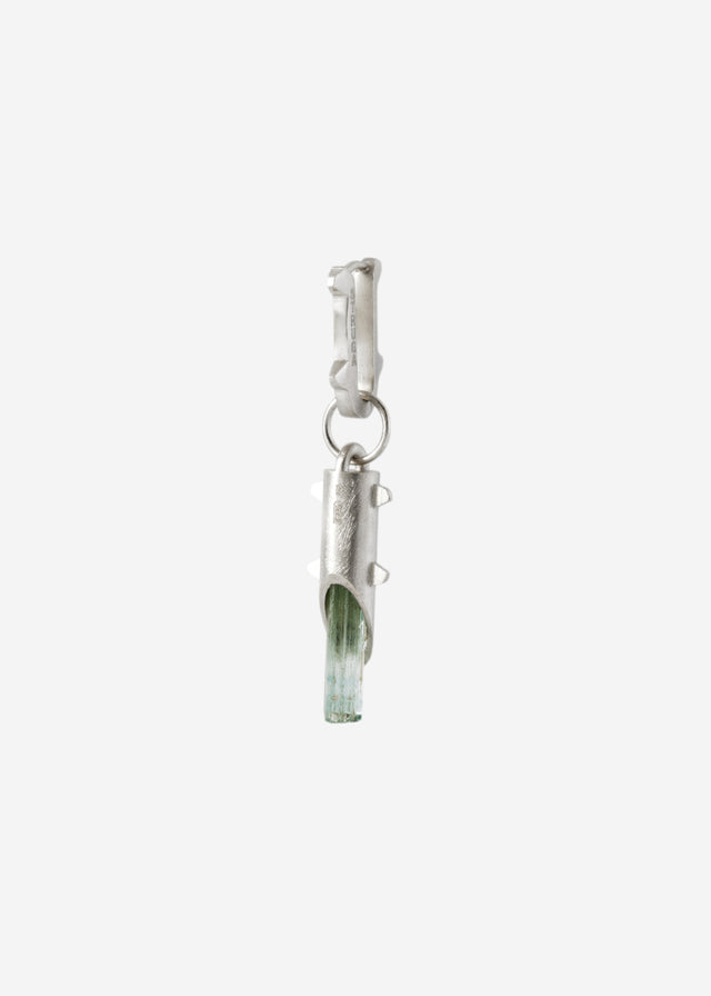 Mono Earring Thorn + (L) size Thorn frame with aquamarine #4