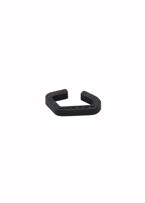 Signature Asymmetric Carbon Ear Cuff — Classic Graphite | STRUGA