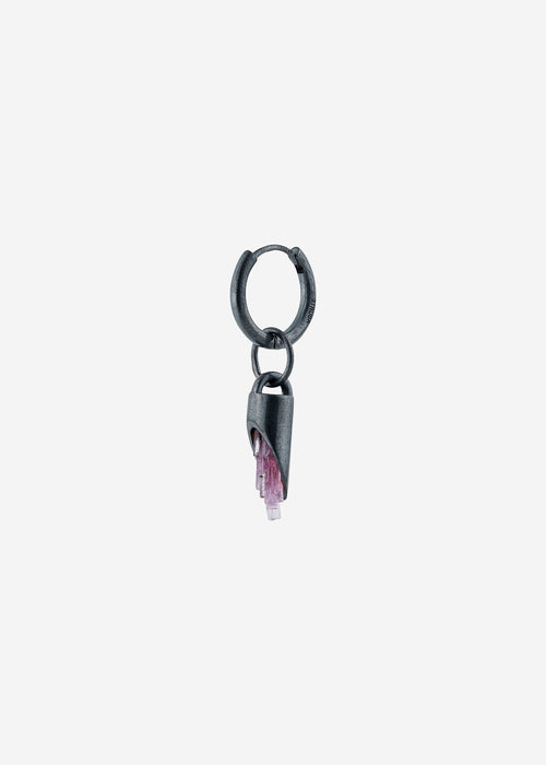 Classic Amulet Earring #27 — Pink Tourmaline (M) | STRUGA