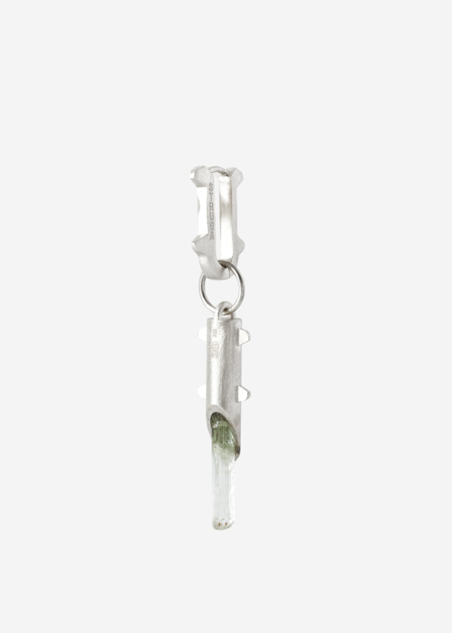 Mono Earring Thorn + (L) size Thorn frame with aquamarine #10