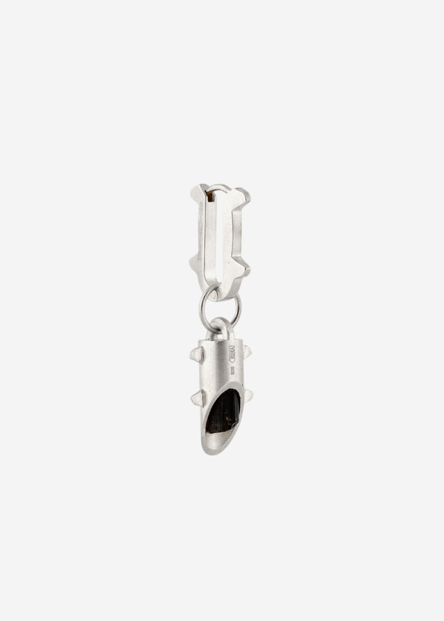 Mono Earring Thorn + (M) size Thorn frame with grey tourmaline #14