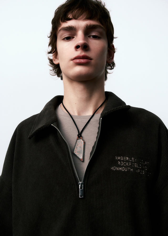 STRUGA Signature Asymmetric Bloody Silver Necklace - dark fashion sterling silver necklace handcrafted Bali - view 4