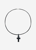 STRUGA Signature Cross V.3 Silver Necklace - dark fashion sterling silver necklace handcrafted Bali - view 3